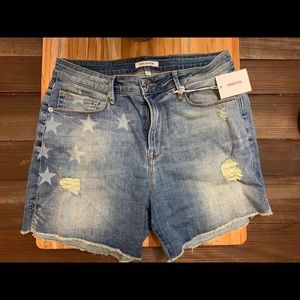 NWT Good American Stars & Stripes Jean Shorts